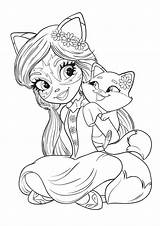 Coloring Enchantimals Dibujos Printable Coloriage Colorear Para Imprimer Fox Youloveit Printables Imprimir Dessin Cute Colorier Frozen Disney Pintar Barbie Jasmine sketch template