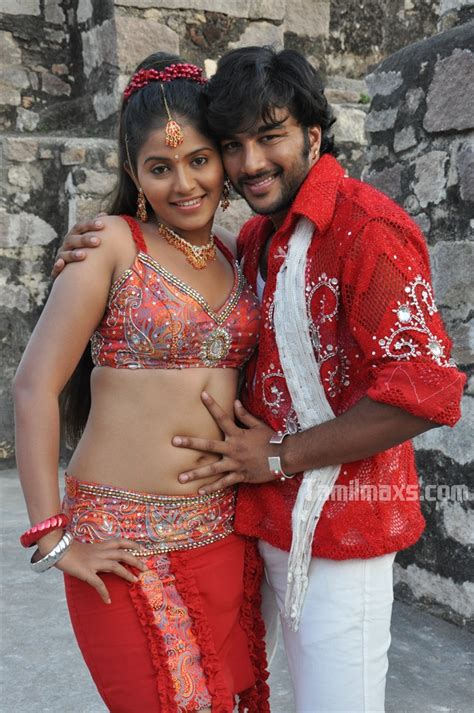 sab hot actress anjali navel and hip touch by hero very sexy and hot photo