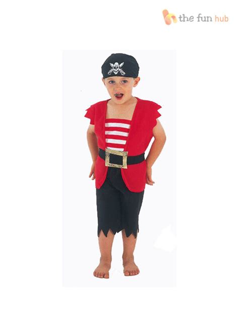 boys toddler pirate fancy dress  costume book week outfit child kids