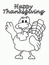 Coloring Thanksgiving Turkey Happy Kids Pages sketch template
