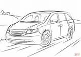 Coloring Honda Odyssey Pages Drawing Printable Supercoloring sketch template