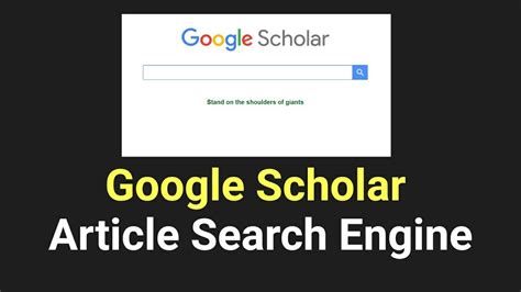 google scholar article search   search article machine