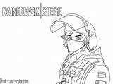 Coloring Pages Rainbow Six Siege Color Print Line Iq Clancy Tom Choose Board Gsg9 sketch template