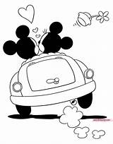 Mickey Minnie Coloring Mouse Car Pages Valentines Valentine Disney Classic Book Drawing Printable Color Disneyclips Goofy Drawings sketch template
