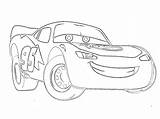 Mcqueen Lightning Coloring Pages Printable Disney Cars Drawing Freelargeimages Car sketch template