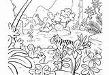 Jungle Bestcoloringpagesforkids sketch template