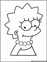Lisa Simpson Coloring Pages Simpsons Cartoons Drawing Colouring Fun Getdrawings sketch template