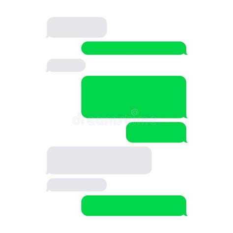 short message service sms blank bubbles set vector stock vector illustration  blue friends