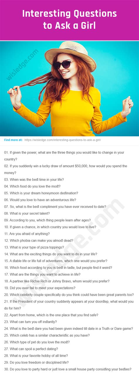 600 Stunning Questions To Ask A Girl Fun Questions To