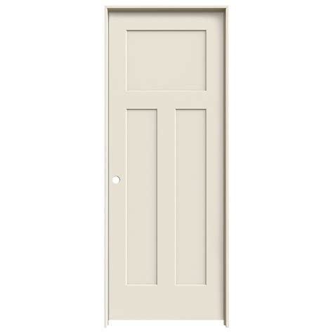 shop jeld wen prehung solid core  panel craftsman interior door common      actual