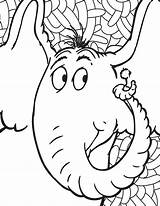 Horton Coloring Hears Who Pages Elephant Dr Seuss Getcolorings Printable Getdrawings Print Colorings Costumesupercenter Inspired sketch template