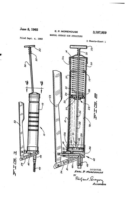 patent  manual grease gun structure google patentsuche