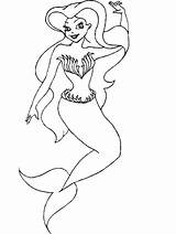 Mermaid Coloring Pages Print Color sketch template