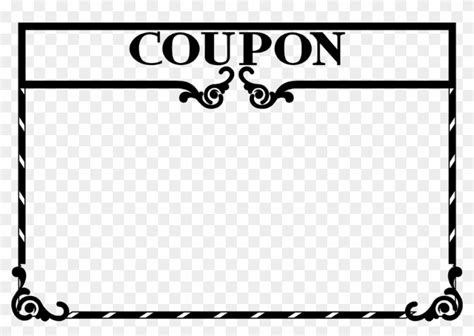 clipart coupon template blank coupon clip art  transparent png