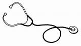 Stethoscope Clipart Drawing Clip Outline Line Stethoscopes Wallpapers Cliparts Library Gif Cliparting Wallpaper Load sketch template