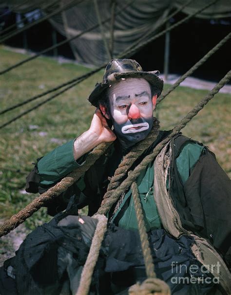 emmett kelly in clown make up photograph by bettmann fine art america