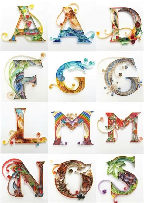 alphabet quilling patterns  printable  printable alphabet coloring letter