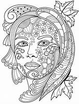 Mandalas Fairy Colorish Gesichter Ausmalen Wenn Mal Bella Papercraft Ossorio sketch template