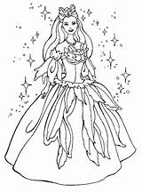 Coloring Barbie Pages Dress Dresses Printable Getcolorings Pag sketch template