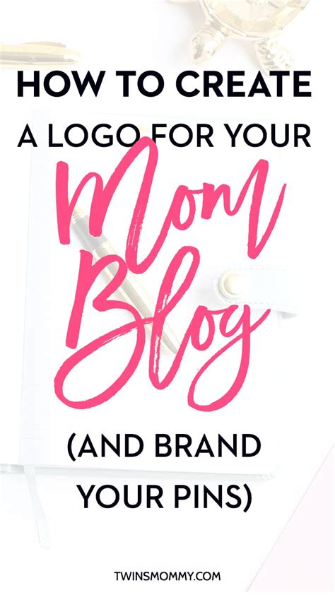 how to create a logo for your new mom blog and brand your pins twins mommy