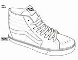 Sk8 Shoe Sk8hi Schuhe Outlines Pesquisa Malvorlage Slip Truy Cập Schablonen Drawings ã Lưu Từ sketch template