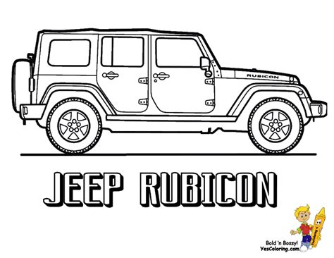 jeep printable coloring pages