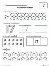 Number 17 Worksheet Practice Worksheets Preschool Numbers Printable Kindergarten Writing Myteachingstation Math Activities Counting Trace Tracing Pre Teaching Grade Station sketch template