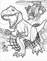 Jurassic Coloring Pages Lego Sketch Dinosaur Sheets sketch template