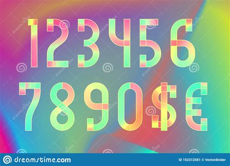 colorful ethereal translucent numbers  dollar  euro symbols