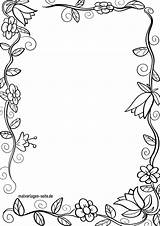 Rahmen Blumenranke Malvorlagen Kostenlose sketch template