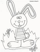 Easter Doodle Coloring Pages Alley Bunny sketch template