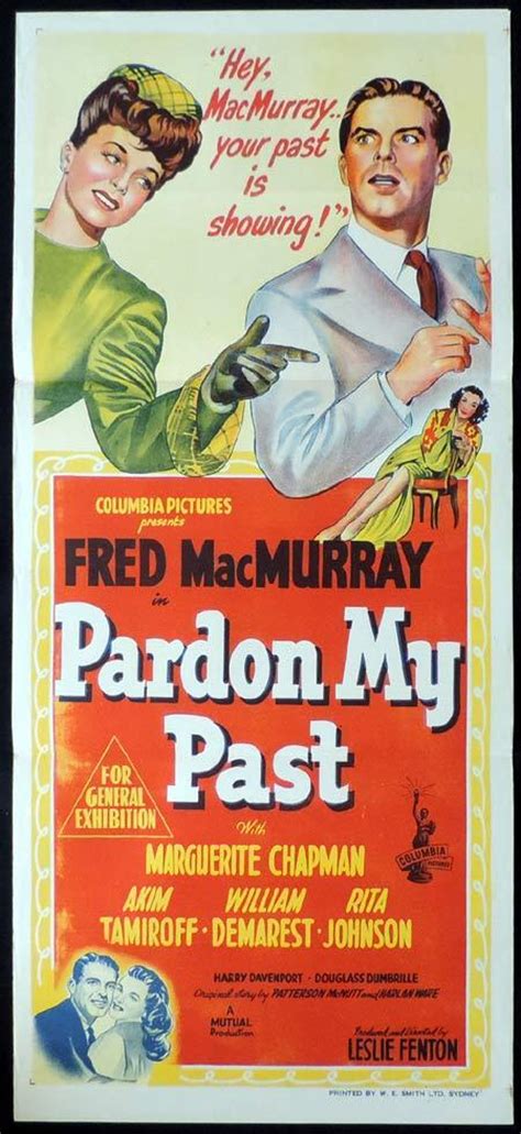 Pardon My Past Original Daybill Movie Poster Marguerite Chapman Fred