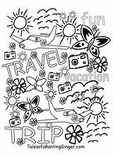Travel Pages Colouring Adults Printable Colour Coloring Kids Talesofarantingginger Ginger Tales Ranting Printables Travels Happy Enjoy sketch template