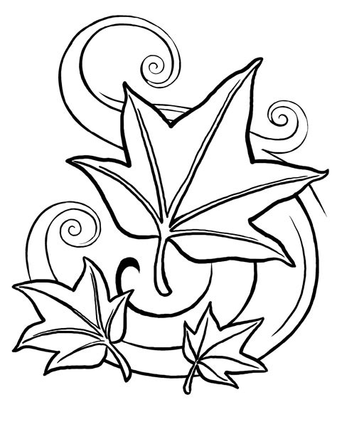 leaf coloring printables  activity