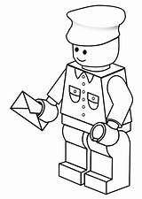 Coloring Postman Pages Printable sketch template
