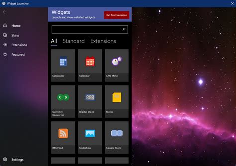 desktop gadgets  windows   widget launcher gear  windows