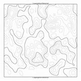 Psychedelic Topography sketch template