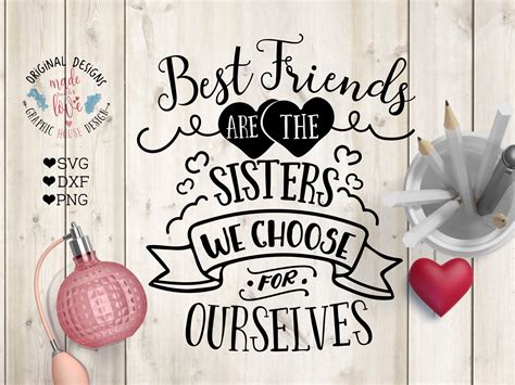 best friends are like sisters illustrations ~ creative market