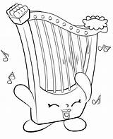 Harp Coloring Pages sketch template