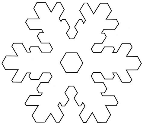 printable snowflake coloring pages  kids  printable