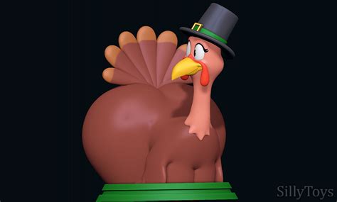 artstation turkey big booty for thanksgiving 3d print model resources