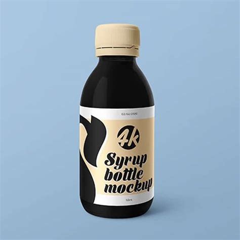 syrup medical bottle mockup css author