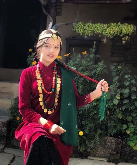 Pin By Preeya Subba On Nepal Traditional Dress Gurung Dress Dress