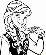 Anna Frozen Pages Coloring Color Printable sketch template