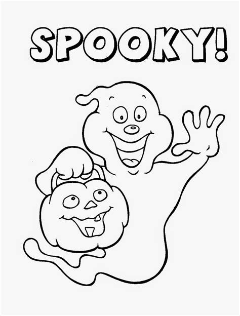 printable spooky halloween coloring pages