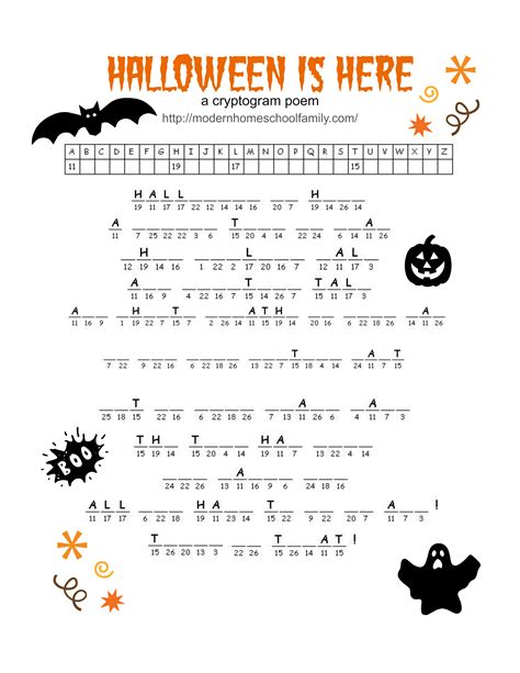 printable halloween activity sheets  elementary grades modern