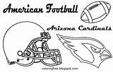 Coloring Cardinals Logo Pages Arizona Template Football American sketch template
