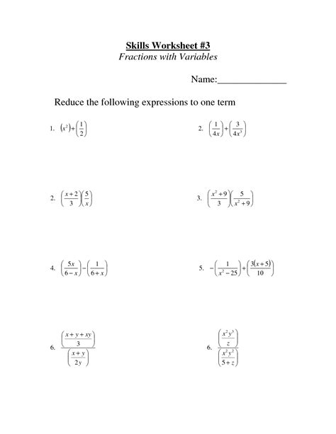 images  linear equations  fractions worksheet  step