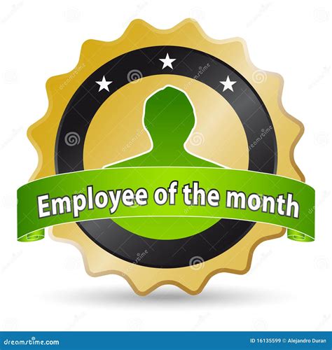 employee   month stock vector image  illustration