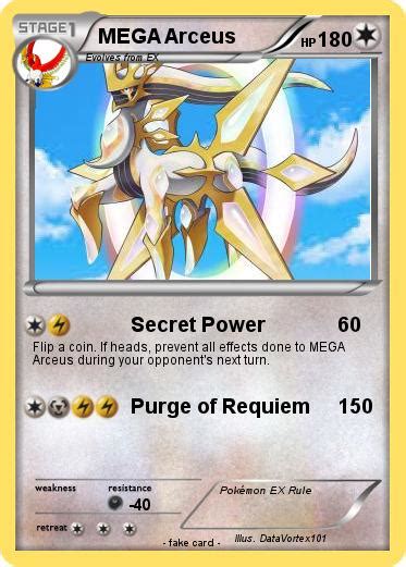 Pokémon Mega Arceus 292 292 Secret Power My Pokemon Card